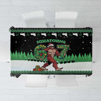 Funny Bigfoot 67 Six Seven Christmas Tablecloth Squatching Through The Snow - Wonder Print Shop