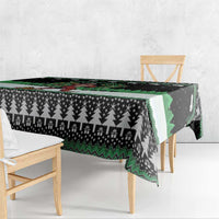 Funny Bigfoot 67 Six Seven Christmas Tablecloth Squatching Through The Snow - Wonder Print Shop