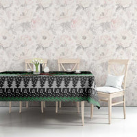 Funny Bigfoot 67 Six Seven Christmas Tablecloth Squatching Through The Snow - Wonder Print Shop