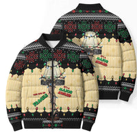 Christmas Story Bomber Puffer Jacket Fragile Leg Lamp - Wonder Print Shop