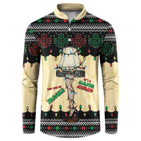 Christmas Story Button Sweatshirt Fragile Leg Lamp - Wonder Print Shop