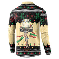 Christmas Story Button Sweatshirt Fragile Leg Lamp - Wonder Print Shop