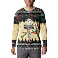 Christmas Story Button Sweatshirt Fragile Leg Lamp - Wonder Print Shop