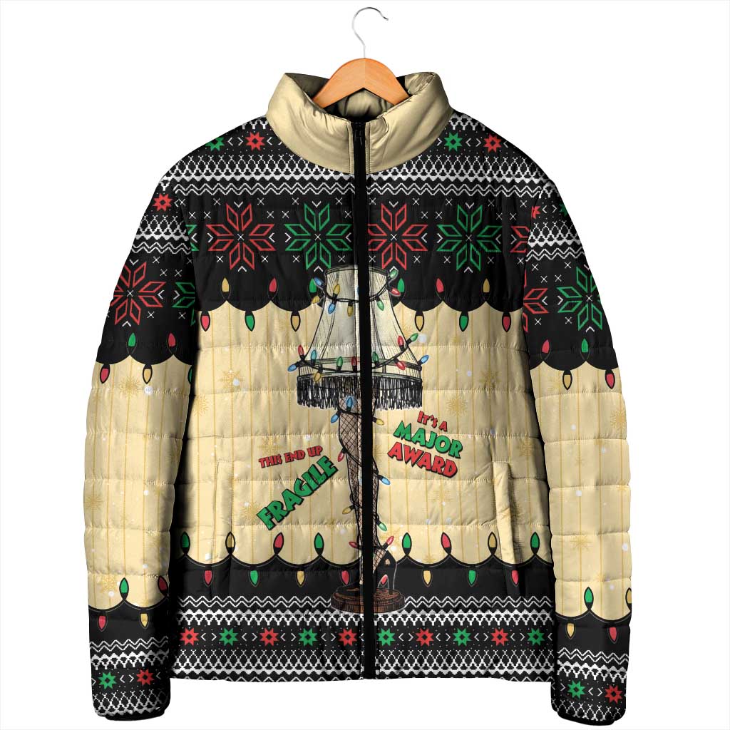 Christmas Story Padded Jacket Fragile Leg Lamp - Wonder Print Shop