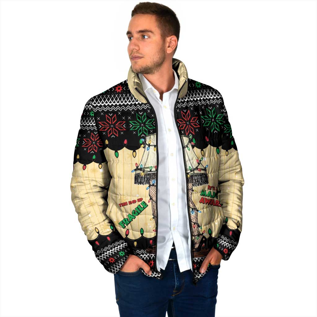 Christmas Story Padded Jacket Fragile Leg Lamp - Wonder Print Shop