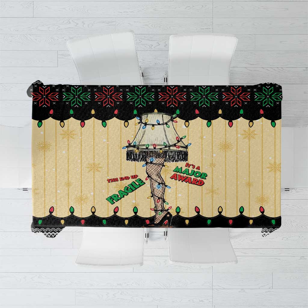 Christmas Story Tablecloth Fragile Leg Lamp - Wonder Print Shop