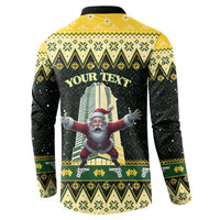 Personalised Nakatomi Plaza Button Sweatshirt It's Not Xmas Until Santa Falls - Wonder Print Shop