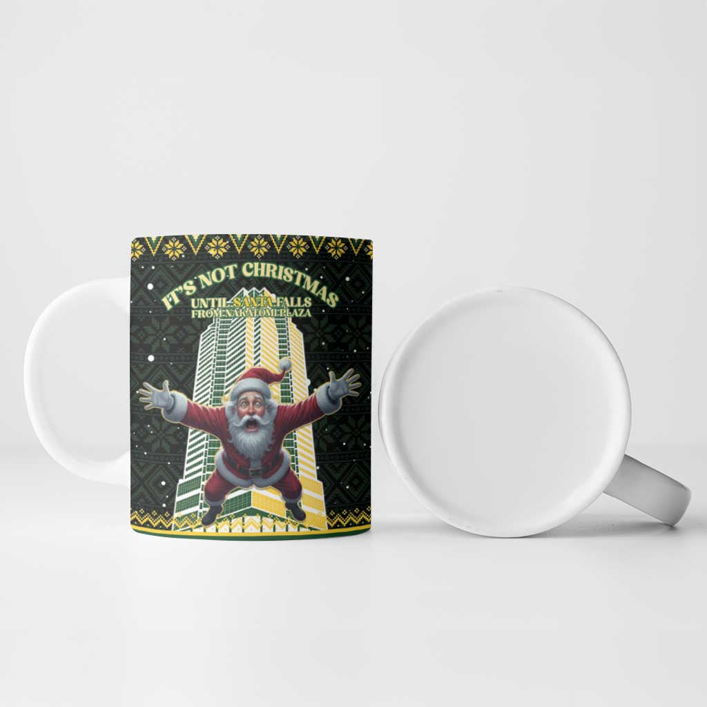 Personalised Nakatomi Plaza Ceramic Mug It's Not Xmas Until Santa Falls - Wonder Print Shop