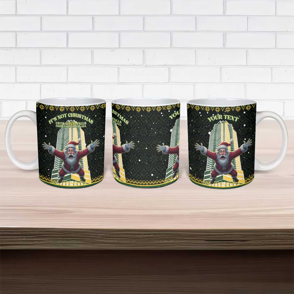 Personalised Nakatomi Plaza Ceramic Mug It's Not Xmas Until Santa Falls - Wonder Print Shop