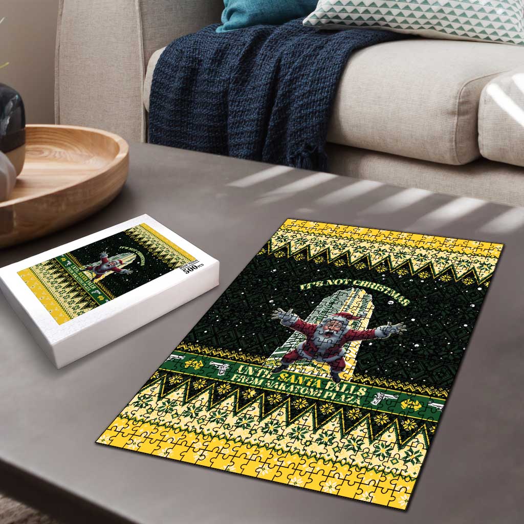 Nakatomi Plaza Puzzle It's Not Xmas Until Santa Falls - Wonder Print Shop