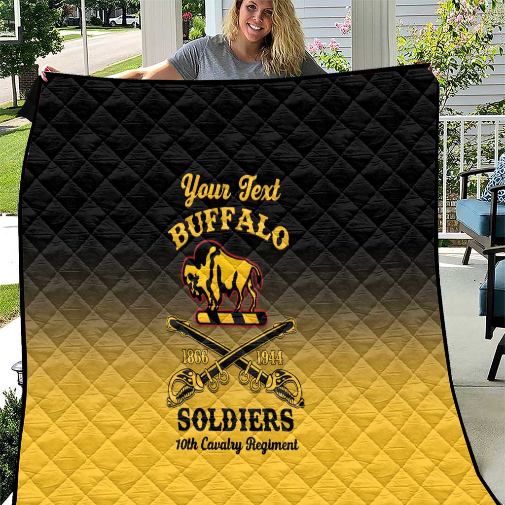 Personalised Buffalo Soldiers Quilt 10th Cavalry Regiment - Wonder Print Shop