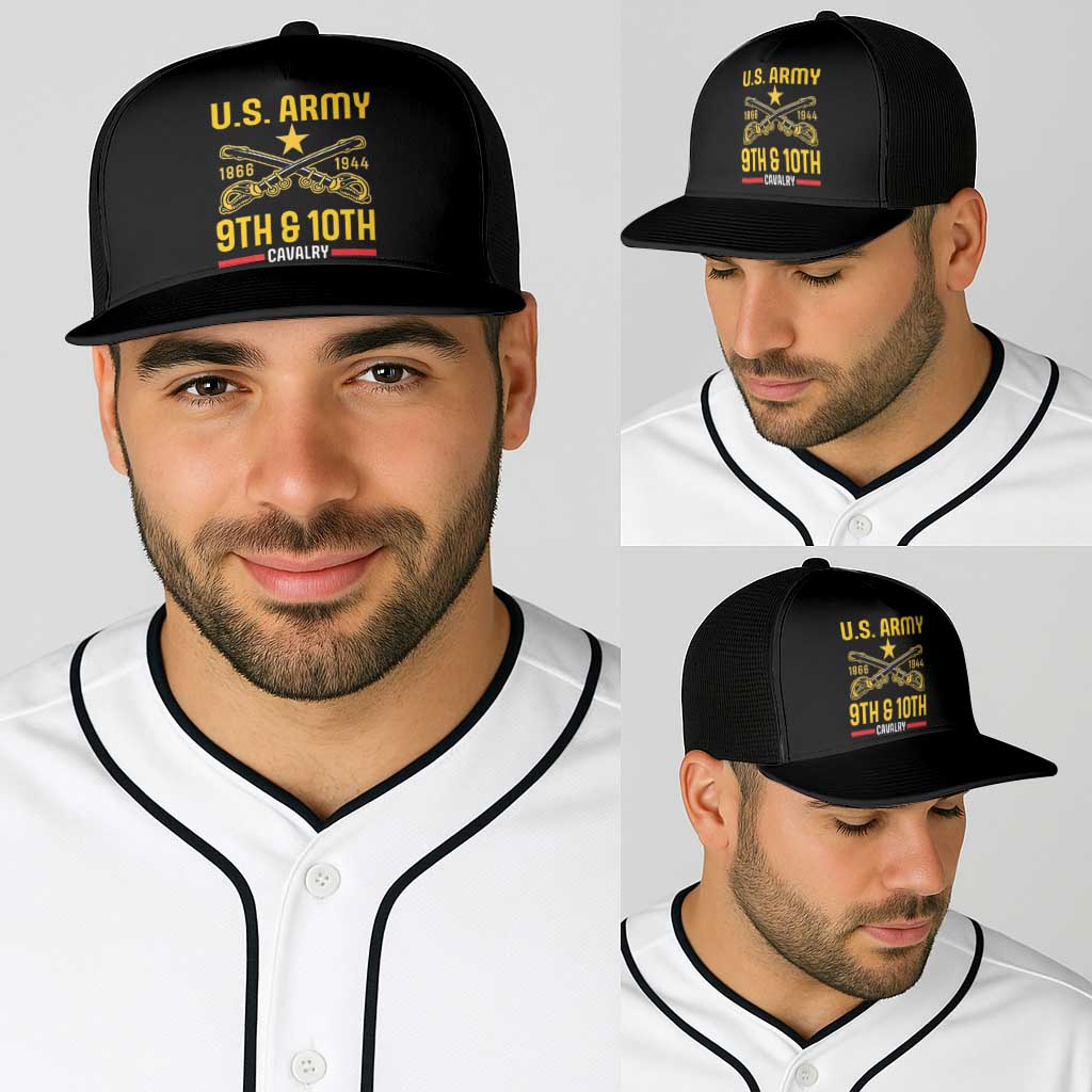 Buffalo Soldiers 9th and 10th Cavalry Baseball Net Cap American Heroes - Wonder Print Shop