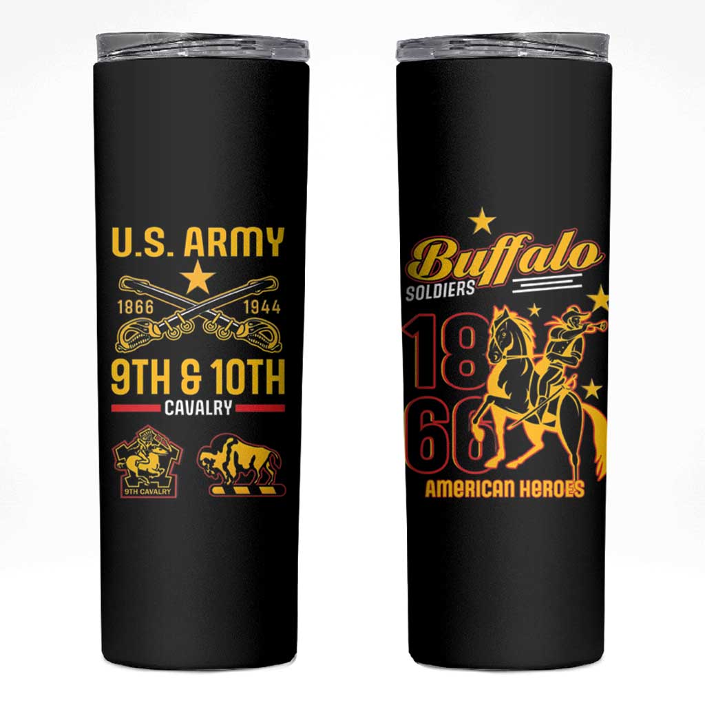 Buffalo Soldiers 9th and 10th Cavalry Skinny Tumbler American Heroes