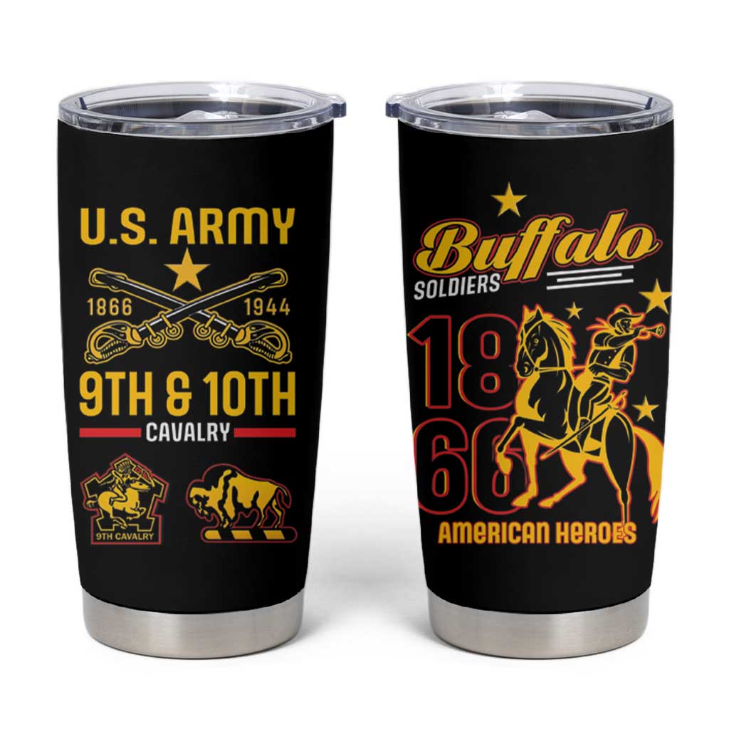 Buffalo Soldiers 9th and 10th Cavalry Tumbler Cup American Heroes