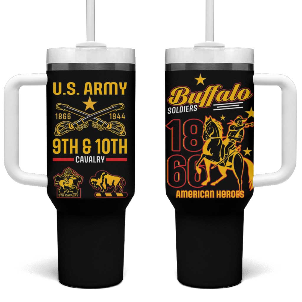 Buffalo Soldiers 9th and 10th Cavalry Tumbler With Handle American Heroes