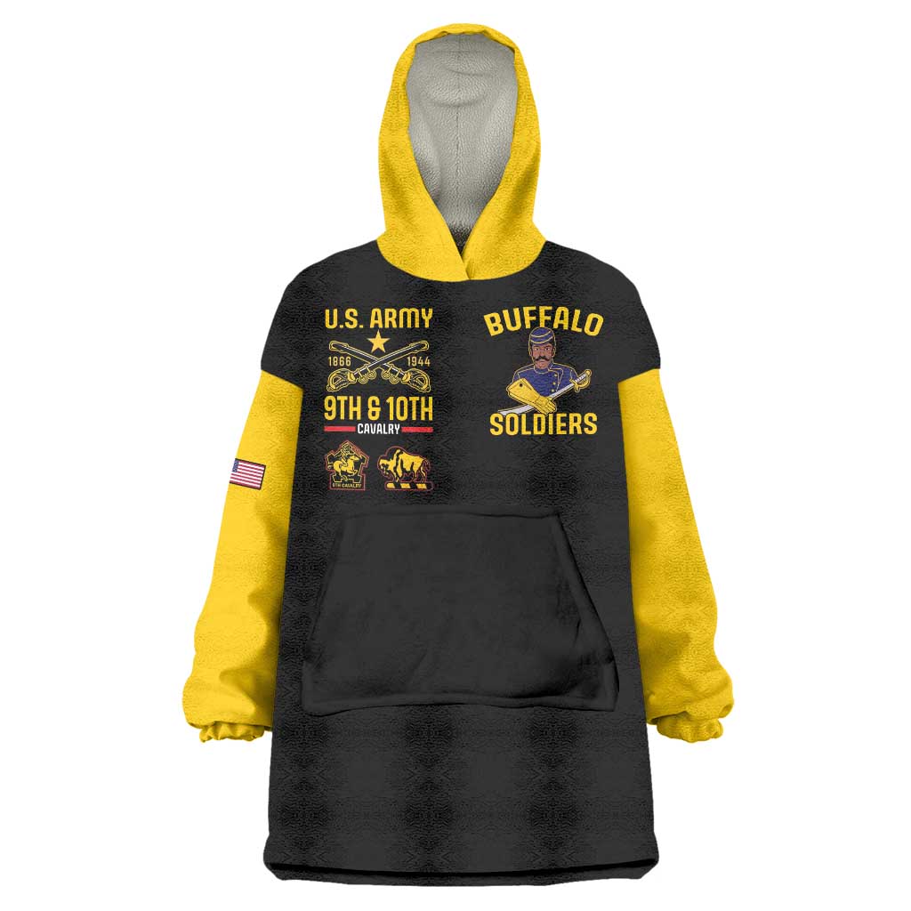 Buffalo Soldiers 9th and 10th Cavalry Wearable Blanket Hoodie American Heroes