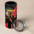 Personalised Angola Day of the Armed Struggle 4 in 1 Can Cooler Tumbler 4 De Fevereiro - Wonder Print Shop