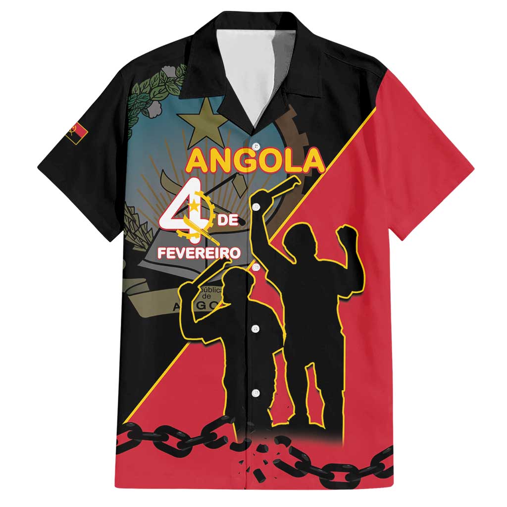 Personalised Angola Day of the Armed Struggle Hawaiian Shirt 4 De Fevereiro - Wonder Print Shop