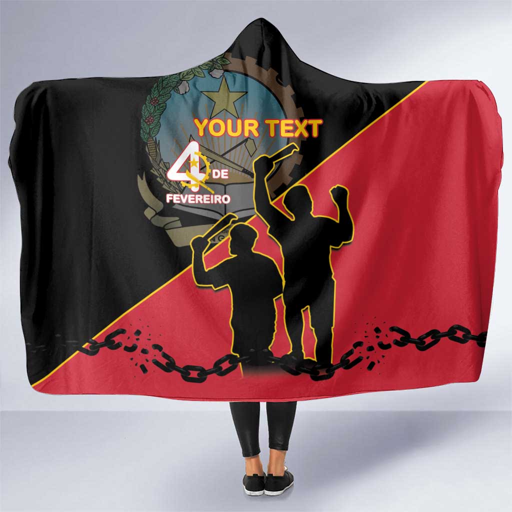 Personalised Angola Day of the Armed Struggle Hooded Blanket 4 De Fevereiro