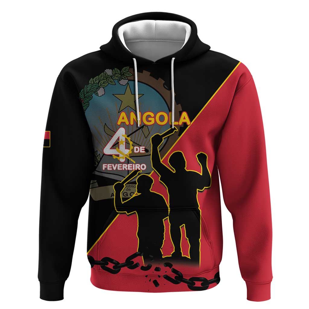 Personalised Angola Day of the Armed Struggle Hoodie 4 De Fevereiro - Wonder Print Shop