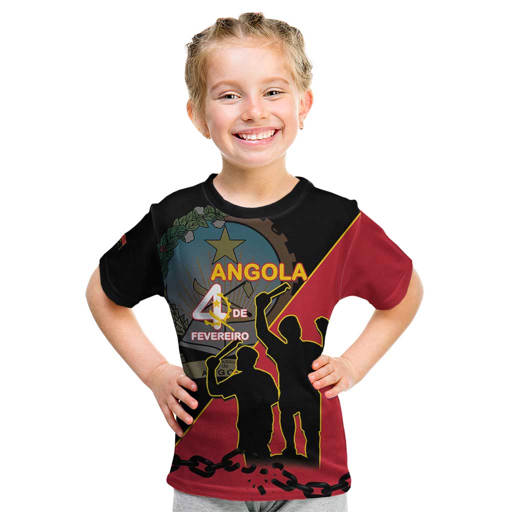 Personalised Angola Day of the Armed Struggle Kid T Shirt 4 De Fevereiro - Wonder Print Shop