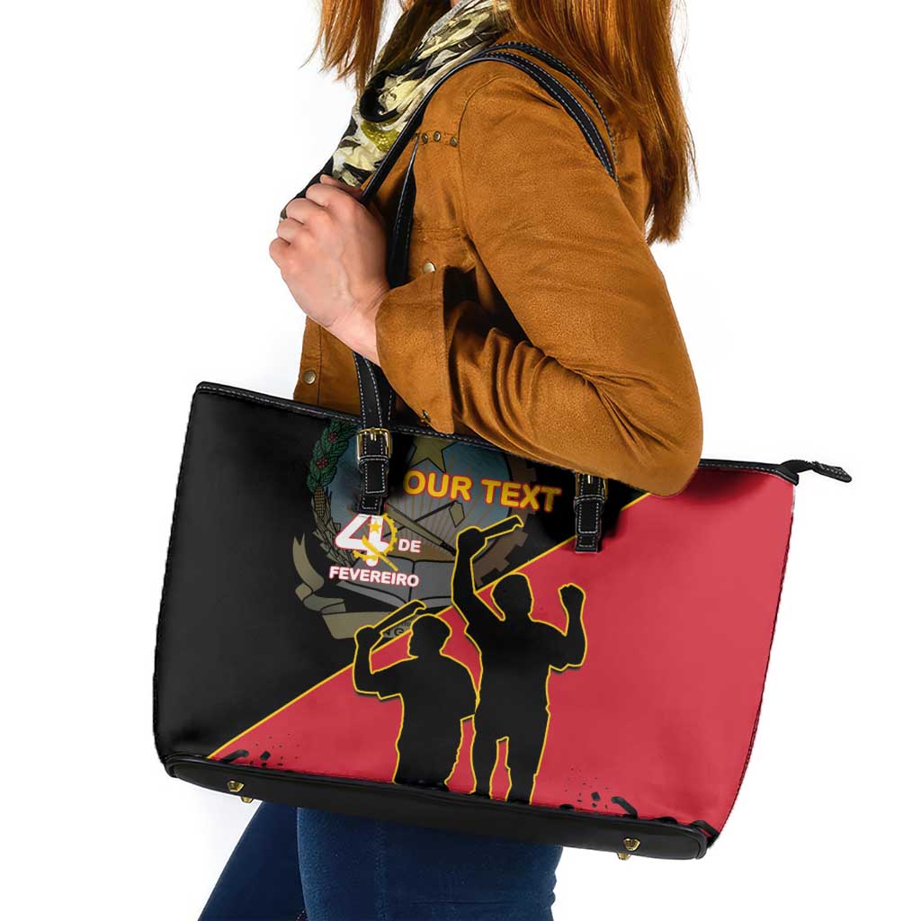 Red and black graphic tote bag with top handles and zipper closure