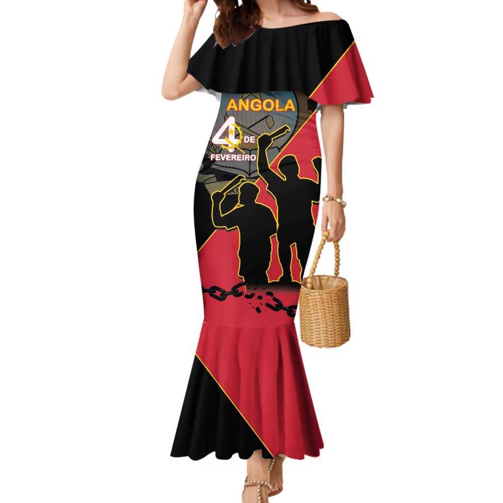 Personalised Angola Day of the Armed Struggle Mermaid Dress 4 De Fevereiro - Wonder Print Shop