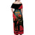 Personalised Angola Day of the Armed Struggle Off Shoulder Maxi Dress 4 De Fevereiro - Wonder Print Shop