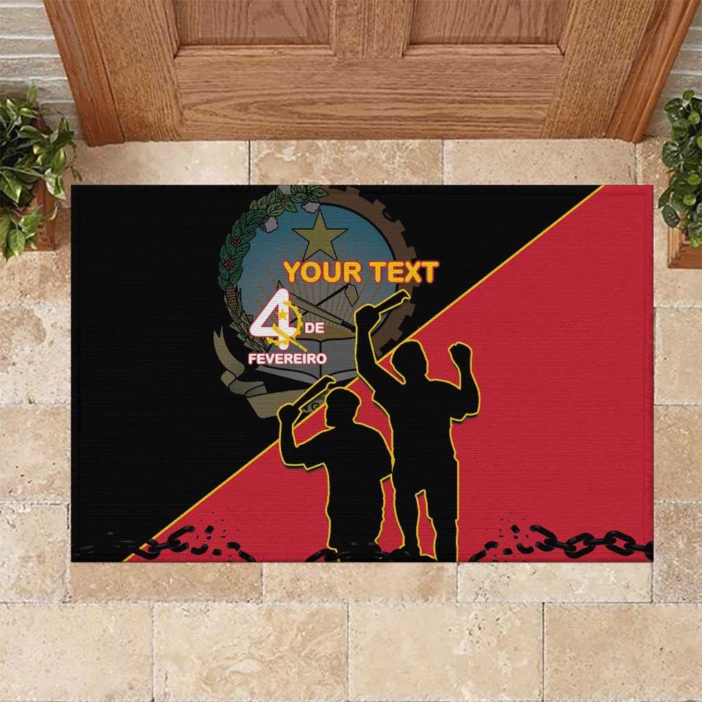 Personalised Angola Day of the Armed Struggle Rubber Doormat 4 De Fevereiro - Wonder Print Shop