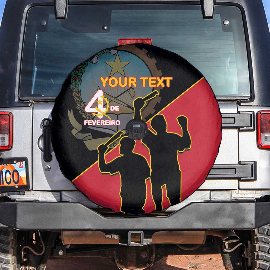 Personalised Angola Day of the Armed Struggle Spare Tire Cover 4 De Fevereiro - Wonder Print Shop