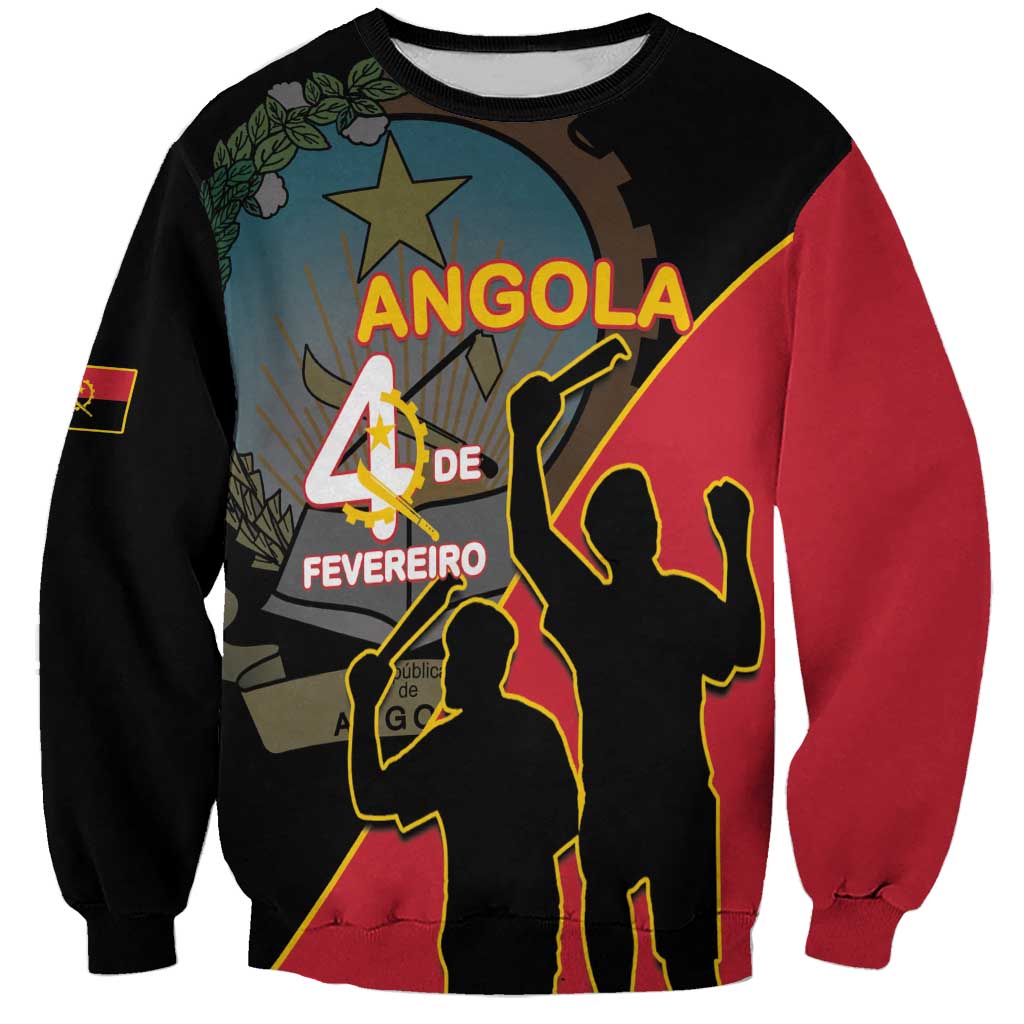 Personalised Angola Day of the Armed Struggle Sweatshirt 4 De Fevereiro - Wonder Print Shop