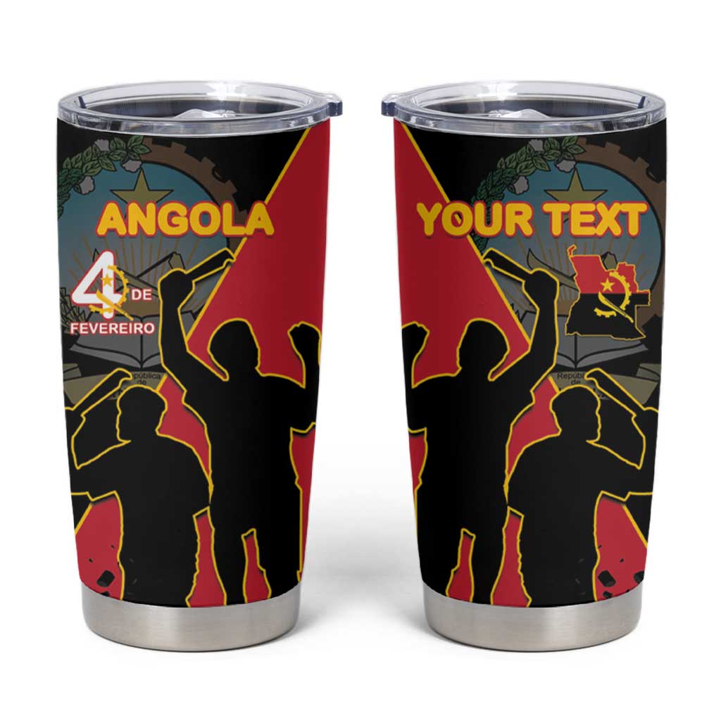 Personalised Angola Day of the Armed Struggle Tumbler Cup 4 De Fevereiro - Wonder Print Shop