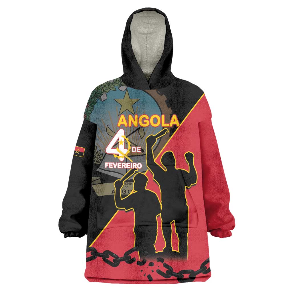 Personalised Angola Day of the Armed Struggle Wearable Blanket Hoodie 4 De Fevereiro