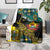 Personalised Mozambique Blanket African Elephant With Coat Of Arms