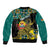 Personalised Mozambique Bomber Jacket African Elephant With Coat Of Arms - Wonder Print Shop