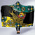 Personalised Mozambique Hooded Blanket African Elephant With Coat Of Arms