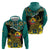 Personalised Mozambique Hoodie African Elephant With Coat Of Arms - Wonder Print Shop