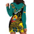 Personalised Mozambique Hoodie Dress African Elephant With Coat Of Arms - Wonder Print Shop