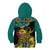 Personalised Mozambique Kid Hoodie African Elephant With Coat Of Arms - Wonder Print Shop