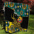 Personalised Mozambique Quilt African Elephant With Coat Of Arms - Wonder Print Shop