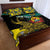 Personalised Mozambique Quilt Bed Set African Elephant With Coat Of Arms - Wonder Print Shop