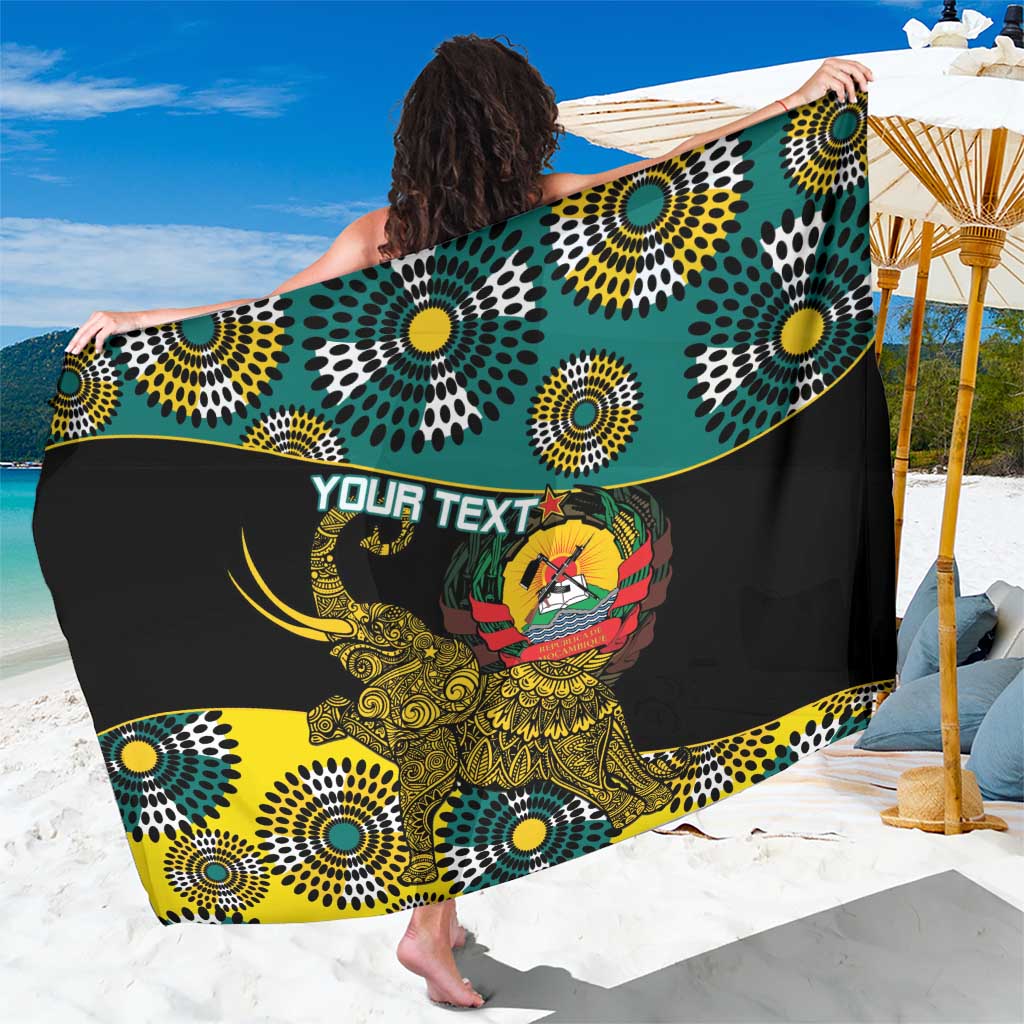 Personalised Mozambique Sarong African Elephant With Coat Of Arms