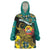 Personalised Mozambique Wearable Blanket Hoodie African Elephant With Coat Of Arms