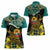 Personalised Mozambique Women Polo Shirt African Elephant With Coat Of Arms - Wonder Print Shop