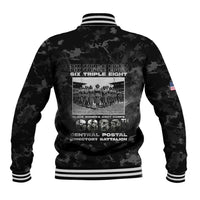 African American Heroes Baseball Jacket Six Triple Eight - Camo Style