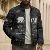 African American Heroes Bomber Puffer Jacket Six Triple Eight - Camo Style