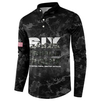 African American Heroes Button Sweatshirt Six Triple Eight - Camo Style