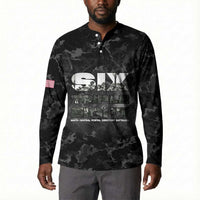 African American Heroes Button Sweatshirt Six Triple Eight - Camo Style