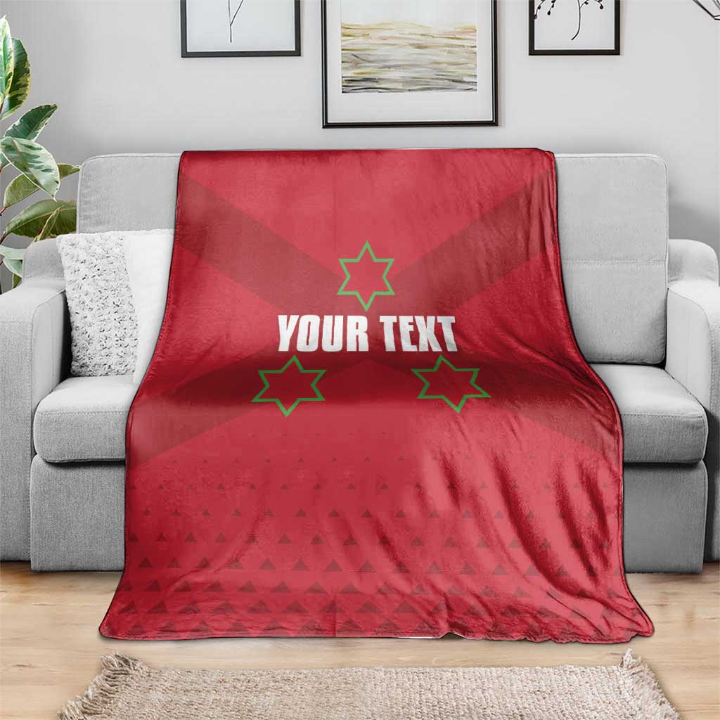Custom Burundi Football Blanket Come On Intamba