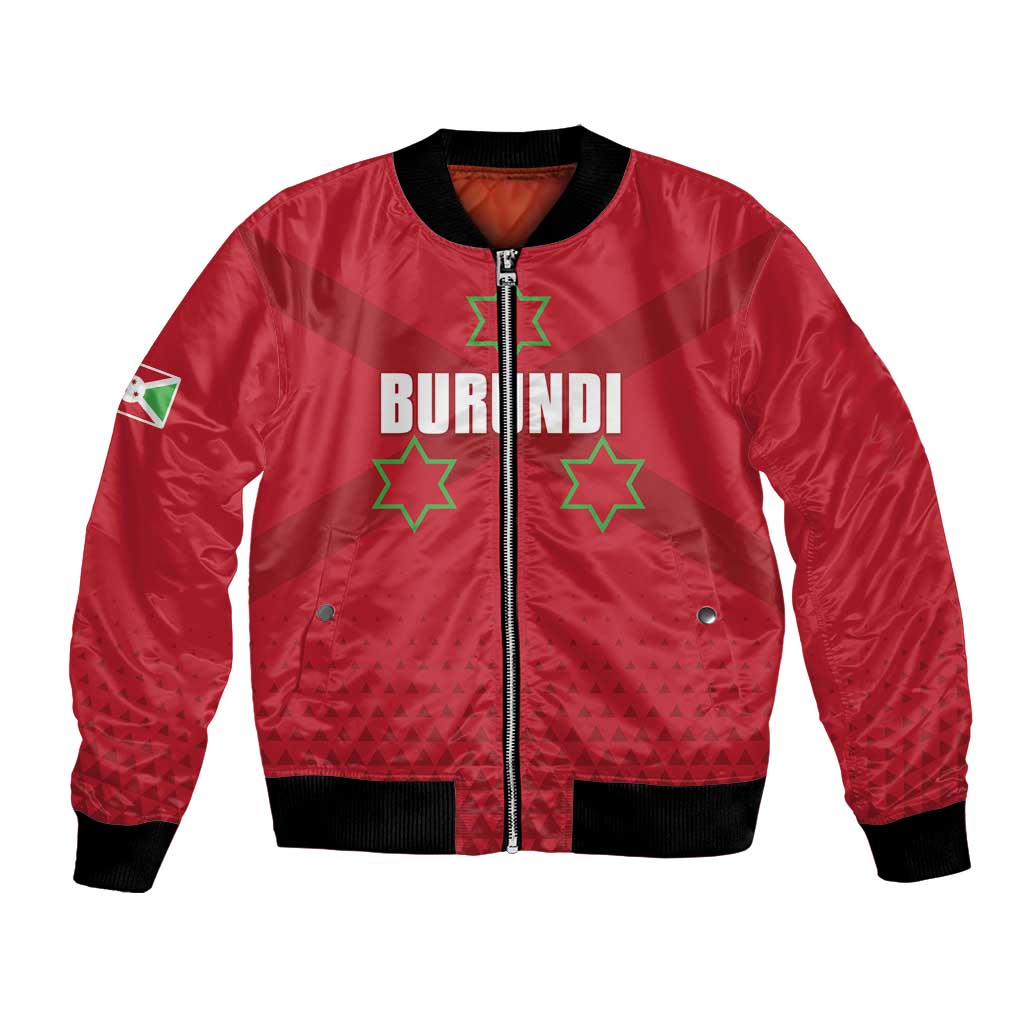 Custom Burundi Football Bomber Jacket Come On Intamba